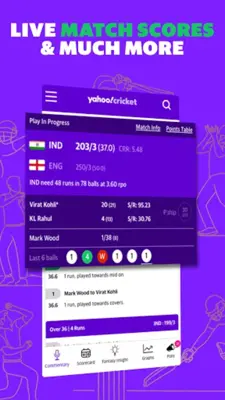 Yahoo Cricket android App screenshot 5